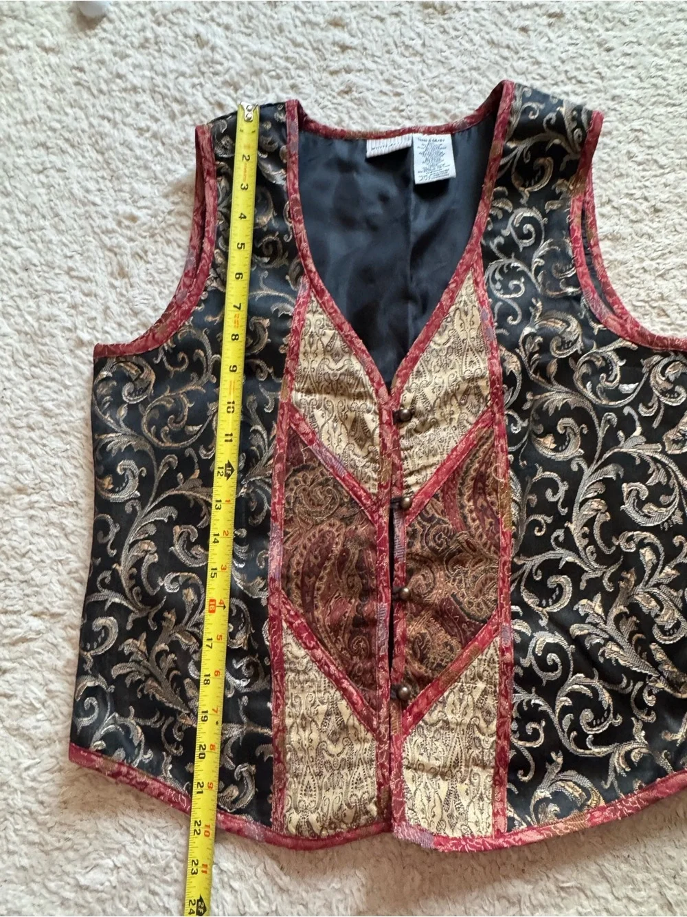 Vtg white stag vest